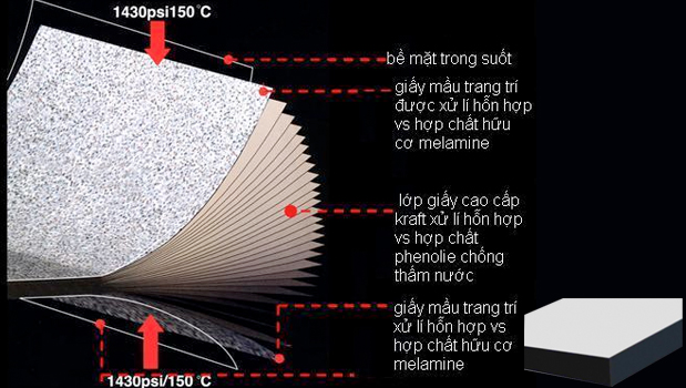 Cấu tạo tấm Compact HPL