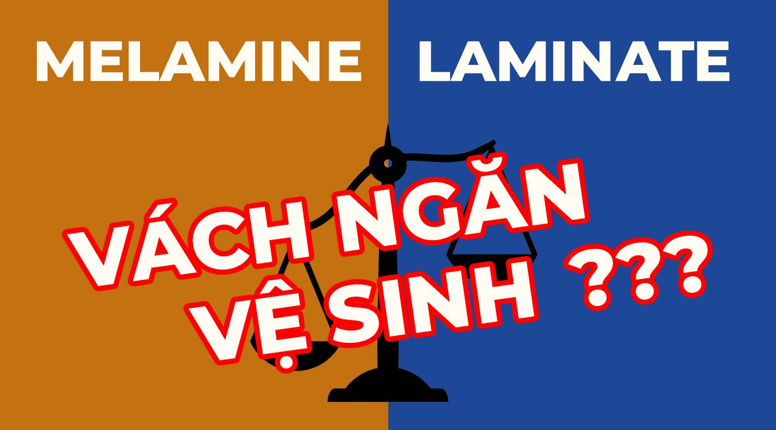 so sánh vách ngăn vệ sinh phủ melamine và laminate