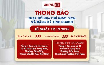 THÔNG BÁO THAY ĐỔI ĐỊA CHỈ GIAO DỊCH VÀ ĐĂNG KÝ KINH DOANH