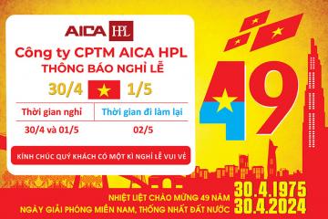 Thông báo nghỉ lễ 30/4 và 1/5