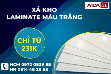 Xả Kho Laminate Màu Trắng