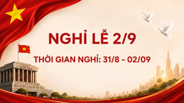 THÔNG BÁO NGHỈ LỄ QUỐC KHÁNH 2/9